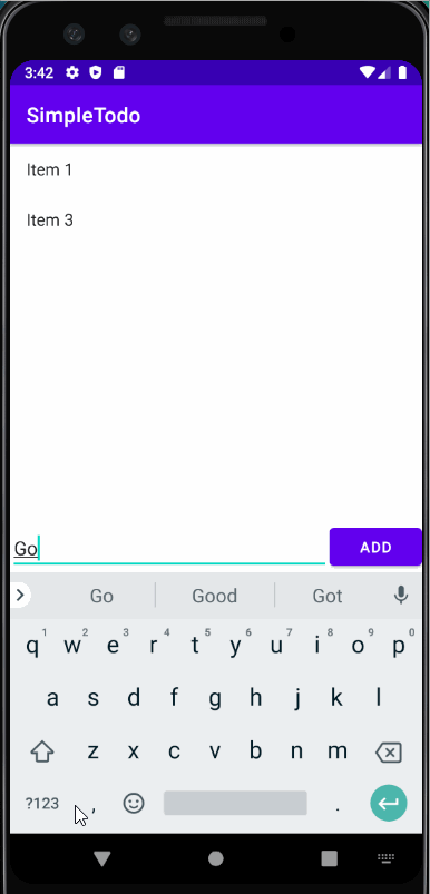 SimpleTodo final product